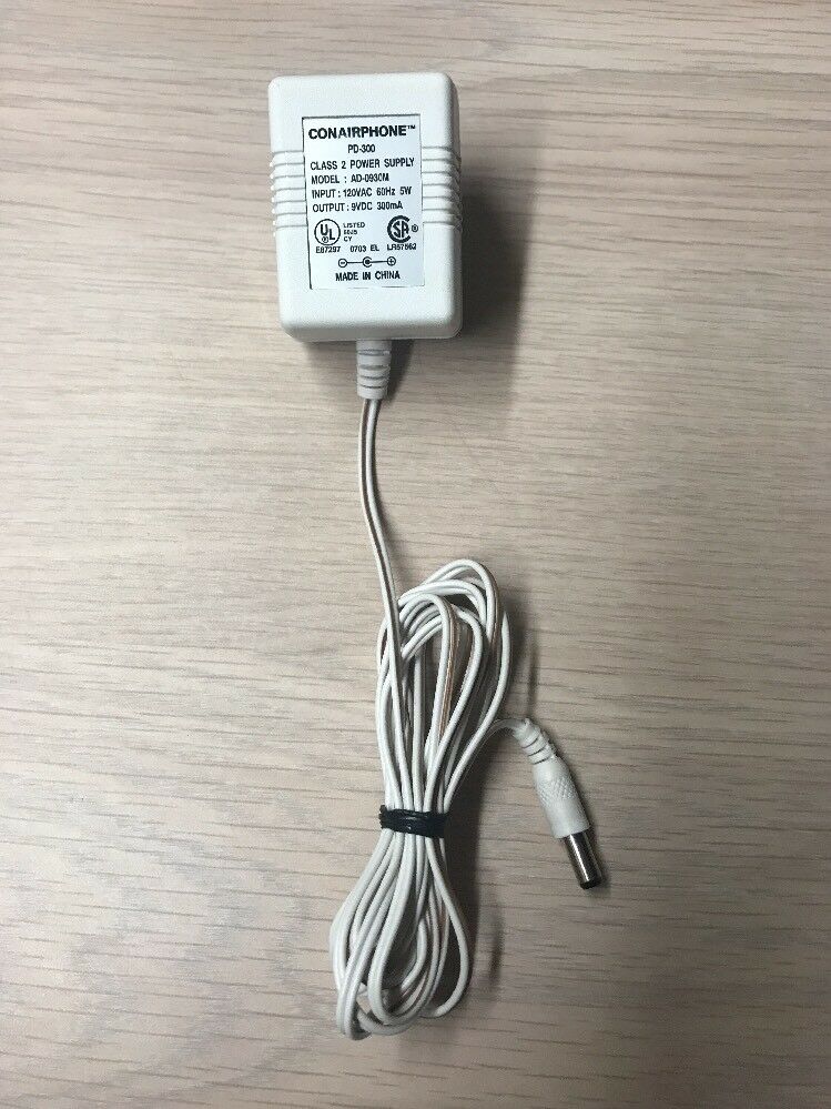 *Brand NEW*9V 300mA AC Adapter Charger Conairphone AD-0930M Power Supply